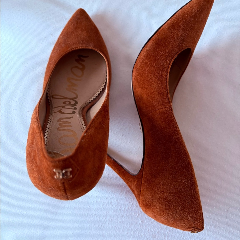 Sam Edelman Tan Suede Heels